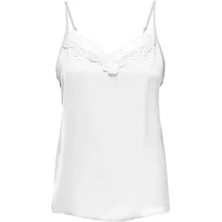 Damen Tank Top Sommer Shirt Spitzen Oberteil Ärmellos JDYAPPA | 34 - Weiß