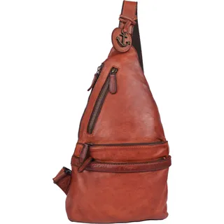Handtasche HARBOUR 2ND "Rowan", Damen, Gr. B/H/T: 23cm x 38cm x 5cm, braun (cognac), Rindsleder, Taschen Handtasche, Rucksack Damen Tasche Umhängetasche