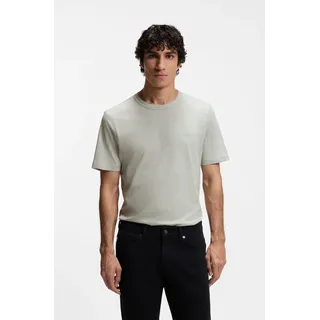 T-Shirt BOSS ORANGE "Tegood Regular Fit", Herren, Gr. XL, silber043, Single Jersey, Obermaterial: 100% Baumwolle, regular fit normal, Rundhals, eingesetzt eingefasste Kante, Shirts T-Shirt, 100% Baumwolle Logo on Chest Rundhals