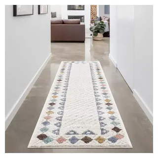 Carpet City Focus Teppichläufer 80 x 300 cm bunt