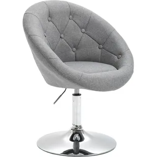 Svita Havanna Sessel Lounge Clubsessel Barhocker Drehsessel Retro Grau
