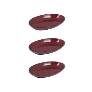 PRATESI TRIS Keramik OVAL cm.21, 18/8 Edelstahl, Multicolor, one Size