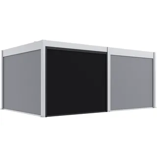 Paragon Outdoor Seitenteil für Pergola Grand Tuscan 10 Grau 279 cm x 237 cm