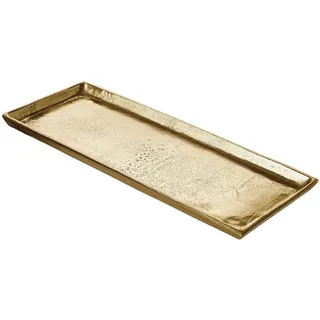 Butlers Dekotablett Banquet , Goldfarben , Metall , 1.5 cm , Dekoration, Dekoartikel, Dekoteller & -tabletts