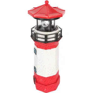Solar-Leuchtturm,Harz Solar-Leuchtturm,Drehbarer Solar-Leuchtturm,Garten-Leuchtturm,Drehbarer Leuchtturm Dekoration,LED Solar-Leuchtturm