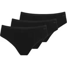 Mey Hipster »SUPERFINE ORGANIC«, (Packung, 3 St.), American-Pants mit tiefem Taillensitz, schwarz
