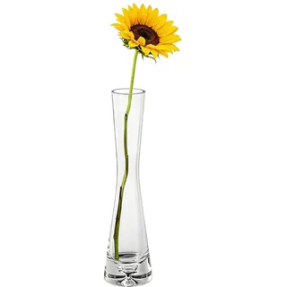 Transparente Glasvase, Mini-Blumenvase mit Kleiner Öffnung, schlanke Taille, Glasblumenbehälter, einzelner Stiel, Halter für Büro, Zuhause, Hotel, Esstischdekoration