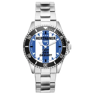 KIESENBERG Herthaner Fußball Fan Uhr – Sportliche Armbanduhr im Fan-Design Stilvolle Herren- & Damen-Uhr mit Fußball-Motiv Geschenk für echte Fans aus Berlin – 6085