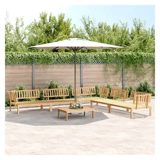 vidaXL 6-tlg. Garten-Sofagarnitur aus Paletten Massivholz Akazie