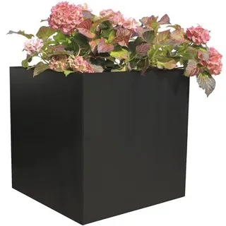 Pflanzkübel Palatino Nora Metall beschichtet 50 x 50 x 50 cm anthrazit