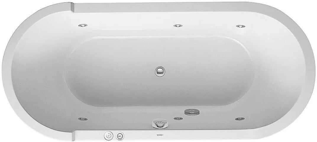 Bild von Starck Oval Whirlpoolbadewanne 80 x 180 cm (760009000JS1000)