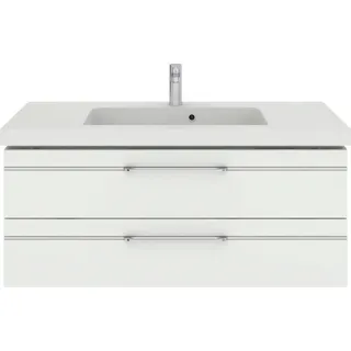 Saphir Badmöbel-Set »Balto Sprint Waschplatz mit Mineralmarmor-Waschtisch, 123 cm breit« 1 Stk. tlg., weiß