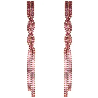 Ohrringe A Zwei Reihen Komet Pink - Sodini