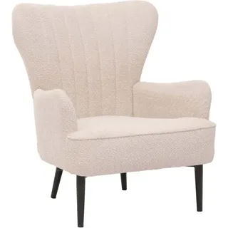 MCW Lounge-Sessel K37 Stoff Chenille 500g/m2 Creme-Beige