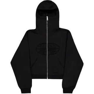 Alpha Industries Rhinestone World Reißverschlusspullover - Black, M