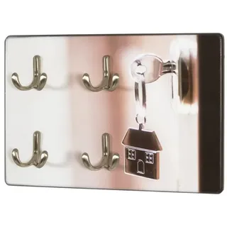 Haku-Möbel HAKU Möbel Schlüsselbrett Motiv mit 4 Haken