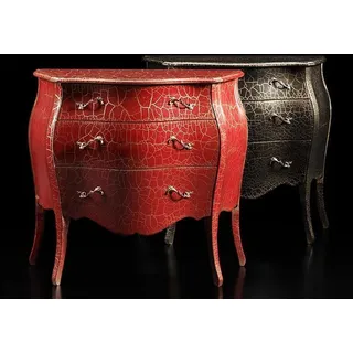 Italienische Möbel Rot Kommode mit Schubladen Anrichte Kommoden Holz Neu - Rot