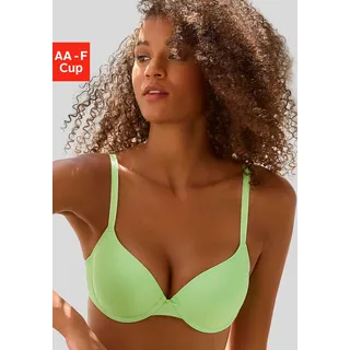 LASCANA Schalen-BH ", T-Shirt-BH, Bügel-BH, Ela - perfect basic" aus seidiger Microfaser, bequemer BH, große Größen, maigrün