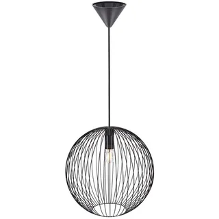 Nordlux 1-flg. 33 cm rund schwarz Metall