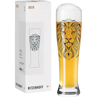 RITZENHOFF 3481919 Bierglas 600 ml - Serie Brauchzeit - Motiv Löwe