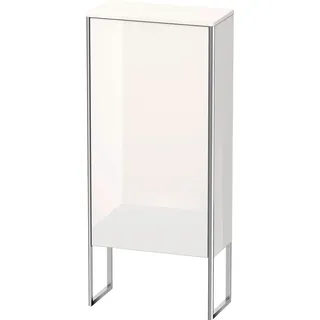 Duravit XSquare Halbhochschrank, eine Tür Anschlag links, 2 Glasfachböden, 500x1136x236mm, XS1304L9191, Farbe: Taupe Matt