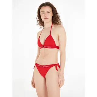 Tommy Hilfiger Swimwear Bikini-Hose »TH SIDE TIE CHEEKY BIKINI«, mit seitlichen Knotendetails, rot