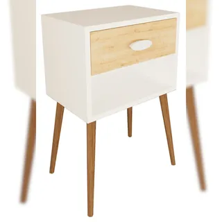 VCM Nachttisch Beistelltisch Schublade Singol XL