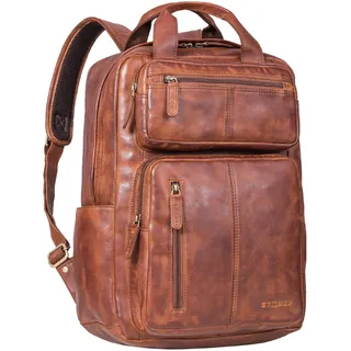 STILORD 'Amos' Exklusiver Business Lederrucksack Vintage Laptop Rucksack Herren Studenten Echtleder Business Rucksack Damen Leder Retro