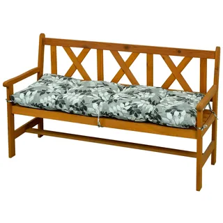 AMPO Bankauflage Bankkissen Sitzkissen Polser für Gartenbank Hollywoodschaukel 140 cm - Grau