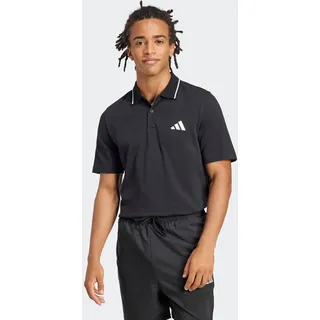 Poloshirt ADIDAS SPORTSWEAR "ESSENTIALS SMALL LOGO PIQUÉ", Herren, Gr. 3XL, schwarz-weiß (schwarz, weiß), Obermaterial: 100% Baumwolle, Shirts Poloshirt