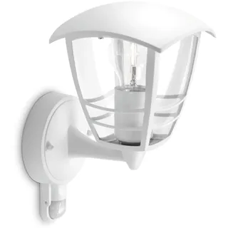 Philips Wandleuchte E27 Aluminium 28,5 cm inkl. Bewegungsmelder weiß