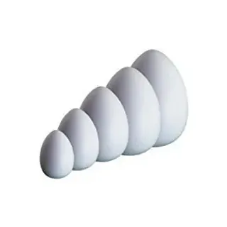 GLOREX 6 2250 100 Poly Ostereier, Kunstsoff, weiß, 44 x 24 x 8 cm