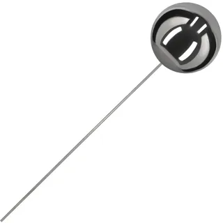 KOTARBAU® Gartenstecker Kugel mit Stab Länge 101 cm ⌀ 25 cm Gartenkugel mit Stab Gartenstecker Edelstahl für draußen Spiegeleffekt Spiegelkugel aus Edelstahl