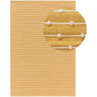 Lytte Kinderteppich Gelb, Textil, Gestreift, Rechteckig, 160x230 cm für Fußbodenheizung geeignet, Teppiche , Böden, Teppiche, Teppich Kinderzimmer