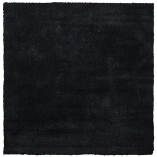 Beliani Shaggy-Teppich Demre 200/200 cm , Schwarz , Kunststoff , Quadratisch , 200x200 cm , Teppiche und Böden, Teppiche, Hochflorteppiche & Shaggys