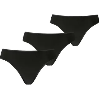 String PUMA "PUMA WOMEN MAINLINE STRING", Damen, Gr. L, schwarz, Single Jersey, Obermaterial: 56% Baumwolle, 38% Modal, 6% Elasthan, körpernah, Unterhosen String, unifarben oder meliert