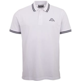 Kappa Herren Kurzarm Poloshirt STYLECODE: 709361 Aleot Men Poloshirt I Bright White I 4XL