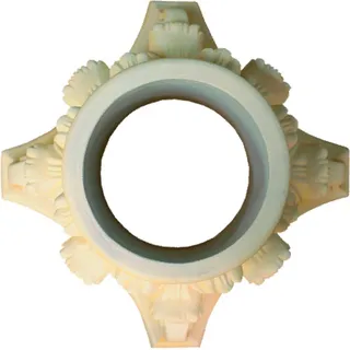 Säulen Fuß Umrandung Stand Fuß Rund Runder Neu Stütze für Säule Kreisform 9030 - Beige