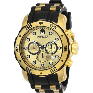 Invicta Pro Diver - SCUBA 17885 Herren uhr - Wasserdicht - Analog - Quarzuhrwerk - Edelstahl mit goldenen zifferblat - 48mm - Gold