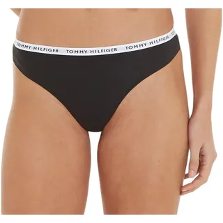 Tommy Hilfiger Damen Strings Tangas, Schwarz (Black/Black/Black), S