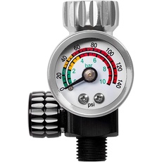BenBow Druckminderer mit Manometer PK10 9.6 Bar optimalen Luftdruck HVLP Kompatibel