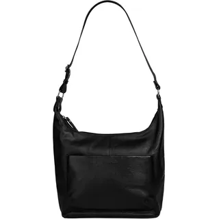 Shopper BRUNO BANANI, Damen, Gr. B/H/T: 38cm x 29cm x 11cm onesize, schwarz, Leder, leicht glänzend, unifarben, Taschen Shopper, echt Leder