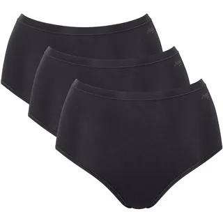 SLOGGI GO Daily Cotton Highwaist 3P Schwarz L