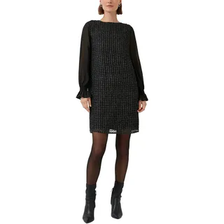 s.Oliver Damen 2171939 Kleid Langarm aus Häkelspitze (1er Pack)
