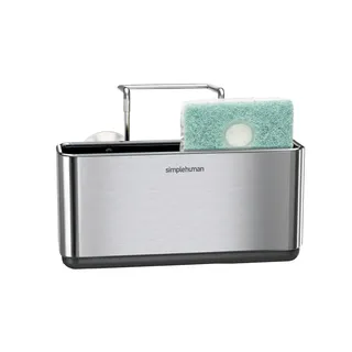 simplehuman KT1134 schmaler Waschbecken Caddy, Spülbecken Organizer, Spülorganizer Küche, gebürsteter Stahl, 5 Jahre Garantie
