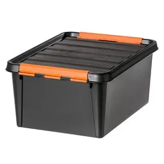 SmartStore Aufbewahrungsbox Pro 14 L 40 x 30 x 19 cm 14-tlg. schwarz