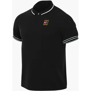 NikeCourt Heritage Men"s Herren Tennisshirt Poloshirt schwarz L