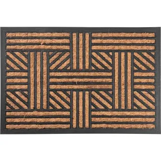 Fußmatte MagicHome RBP 104, für die Tür, Matt, 40x60 cm, Gummi/Panama