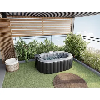 Aufblasbarer Whirlpool - 2 Personen - Schwarz - B-LUCKY