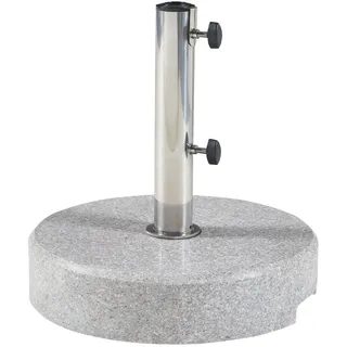 casa.pro Schirmständer Granit Ø 38 x 8,5 cm Grau